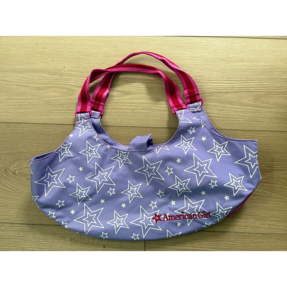 American Girl Doll Purple Pink Stars Doll Carrying Case Bag No Doll One Size